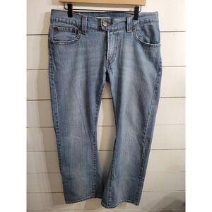 Levi's 542 Flare Jeans Womens 14M Blue Low Rise Snap Flap Pockets VTG Y2K Retro